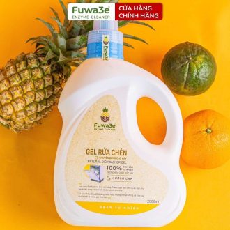 Gel rửa chén sinh học Fuwa3e 2L chuyên dùng cho máy rửa chén bát, an toàn tuyệt đối, làm sạch và làm bóng bát đũa, bảo vệ bát